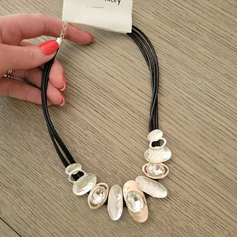 Vintage Chunky Pebble Statement necklace 